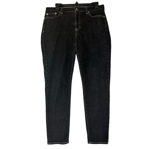 Lauren Ralph Lauren Black Skinny Jeans Size 10 - Picture 1 of 13